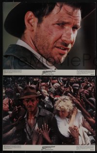 4y0606 INDIANA JONES & THE TEMPLE OF DOOM 8 color 11x14 stills 1984 Lucas, Spielberg, Ford & Capshaw!