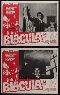 4y0353 BLACULA 8 Aust LCs 1973 black vampire William Marshall is deadlier than Dracula, ultra rare!