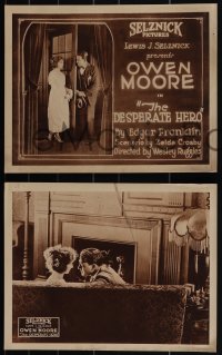 4y0603 DESPERATE HERO 8 LCs 1920 Wesley Ruggles, Owen Moore, Gloria Hope, early silent, ultra rare!