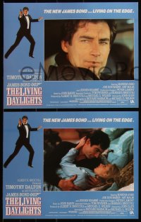 4y0610 LIVING DAYLIGHTS 8 LCs 1987 most dangerous Timothy Dalton as super spy James Bond 007!