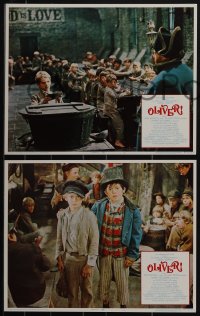 4y0612 OLIVER 8 LCs R1972 Mark Lester in the title role, Jack Wild, Secombe, directed by Carol Reed!