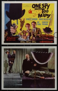 4y0613 ONE SPY TOO MANY 8 int'l LCs 1966 Robert Vaughn, David McCallum, Provine, The Man from UNCLE!