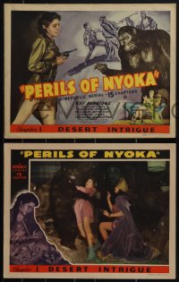 4y0616 PERILS OF NYOKA 8 chapter 1 LCs 1942 Republic, Desert Intrigue, full-color, complete set!