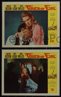 4y0653 TOUCH OF EVIL 3 LCs 1958 Orson Welles, Charlton Heston, sexy Janet Leigh in all three!