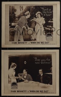 4y0654 WHEN DO WE EAT 3 LCs 1919 Bennett impersonates character from Uncle Tom play, ultra rare!