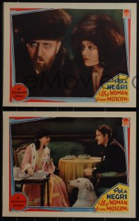 4y0644 WOMAN FROM MOSCOW 4 LCs 1928 Russian Princess Pola Negri & nihilist Norman Kerry!