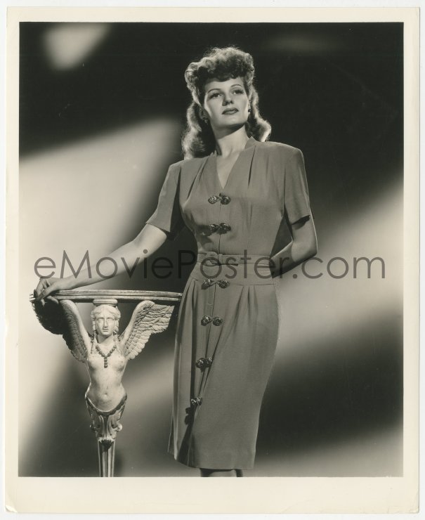 4y1255 Rita Hayworth 825x10 Still 1944 Modeling I Magnin Wool Dress For