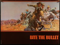 4z0100 BITE THE BULLET teaser 30x40 1975 Tom Jung art of Gene Hackman, Candice Bergen & James Coburn!