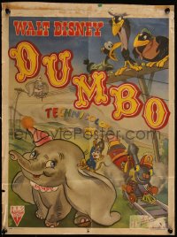 4z0092 DUMBO Belgian 1947 different art from Walt Disney circus elephant classic, very rare!