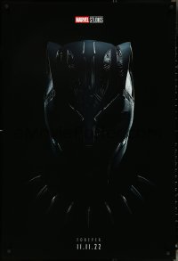 4z0903 BLACK PANTHER: WAKANDA FOREVER teaser DS 1sh 2022 Marvel Comics, cool close-up of helmet!