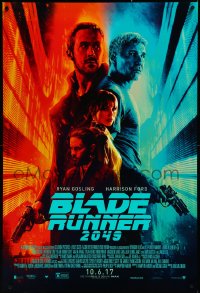 4z0904 BLADE RUNNER 2049 advance DS 1sh 2017 great montage image with Harrison Ford & Ryan Gosling!