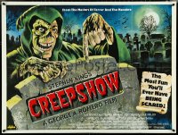 4z0124 CREEPSHOW British quad 1982 Romero & King, E.C. Comics, best different art by Tom Chantrell!