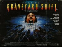 4z0142 GRAVEYARD SHIFT British quad 1991 Stephen King, Dourif, completely different & ultra rare!