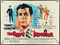 4z0143 GREAT IMPOSTOR British quad 1961 Curtis faked being a doctor, warden & more, ultra rare!