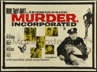 4z0162 MURDER INC. British quad 1960 Whitman, Britt, man pushed from the Half-Moon Hotel, rare!