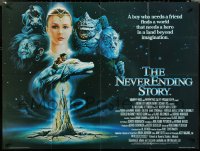 4z0164 NEVERENDING STORY British quad 1985 Wolfgang Petersen, different fantasy art by Casaro!