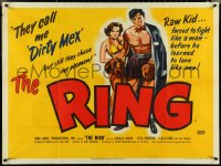 4z0176 RING British quad 1952 sexy young Rita Moreno, boxer Lalo Rios, different and ultra rare!