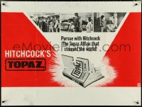 4z0183 TOPAZ teaser British quad 1970 Alfred Hitchcock, explosive spy scandal of this century!