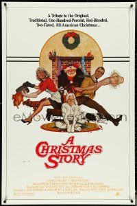 4z0914 CHRISTMAS STORY studio style 1sh 1983 best classic Christmas movie, art by Robert Tanenbaum!