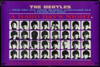 4z0441 HARD DAY'S NIGHT 24x35 commercial poster 1990s Beatles in their 1st film, from British quad!