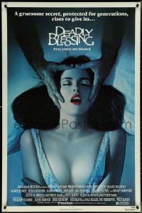 4z0923 DEADLY BLESSING 1sh 1981 Wes Craven, a gruesome secret protected for generations rises!