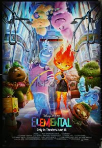 4z0935 ELEMENTAL advance DS 1sh 2023 Walt Disney, opposites react, cute CGI fire/water characters!