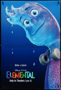 4z0939 ELEMENTAL teaser DS 1sh 2023 Walt Disney, Pixar, CGI, great image of Ripple, make a splash!