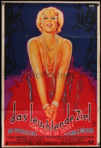 4z0022 ONE NIGHT OF LOVE German 38x56 1935 Embs art of beautiful singer Grace Moore, ultra rare!
