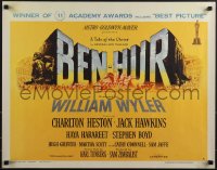 4z0550 BEN-HUR style A 1/2sh 1960 Charlton Heston, William Wyler classic religious epic, chariot art!