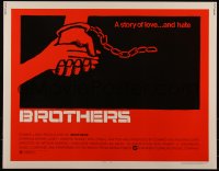 4z0562 BROTHERS 1/2sh 1977 Bernie Casey, Vonetta McGee, Saul Bass artwork!