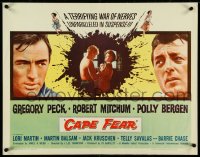 4z0567 CAPE FEAR 1/2sh 1962 Gregory Peck, Robert Mitchum, Polly Bergen, classic film noir!