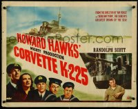 4z0571 CORVETTE K-225 1/2sh 1943 Randolph Scott, Noah Beery Jr., Barry Fitzgerald, ultra rare!