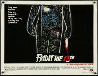 4z0070 FRIDAY THE 13th 1/2sh 1980 great Alex Ebel art, slasher classic, 24 hours of terror, rare!