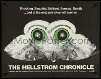 4z0589 HELLSTROM CHRONICLE 1/2sh 1971 cool huge moth close up image, only THEY will survive!