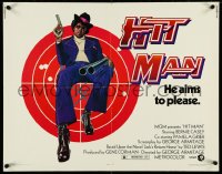 4z0590 HIT MAN 1/2sh 1973 Bernie Casey aims to please, classic blaxploitation art!