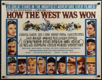 4z0593 HOW THE WEST WAS WON style B 1/2sh 1964 John Ford epic, Reynolds, Gregory Peck & all-star cast