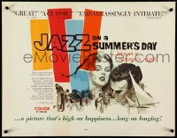 4z0596 JAZZ ON A SUMMER'S DAY 1/2sh 1960 Louis Armstrong, cool romantic close-up art, rare!