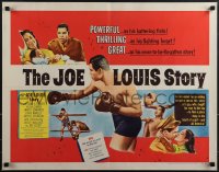 4z0598 JOE LOUIS STORY style A 1/2sh 1953 heavyweight champion boxer throwing punch, ultra rare!