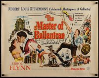 4z0606 MASTER OF BALLANTRAE 1/2sh 1953 Errol Flynn, Scotland, from Robert Louis Stevenson story!