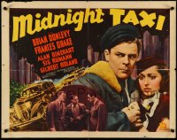 4z0609 MIDNIGHT TAXI 1/2sh 1937 undercover fed Brian Donlevy needs Frances Drake's help, ultra rare!