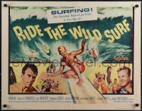 4z0630 RIDE THE WILD SURF 1/2sh 1964 Fabian, ultimate poster for surfers to display on their wall!