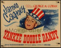 4z0083 YANKEE DOODLE DANDY style A 1/2sh 1942 close patriotic art of James Cagney as George M. Cohan!