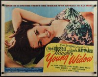 4z0667 YOUNG WIDOW style A 1/2sh 1946 image of world's most exciting sexy brunette Jane Russell!