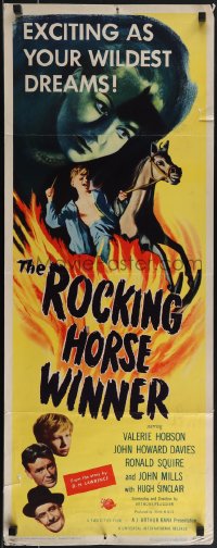 4z0238 ROCKING HORSE WINNER insert 1950 Valerie Hobson, Mills, D.H. Lawrence fantasy, ultra rare!