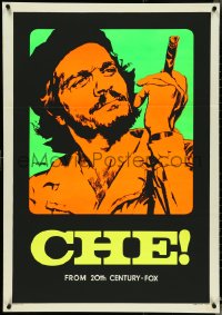 4z0376 CHE Italian 1sh 1969 completely different day-glo art of Omar Sharif as Guevara by Nistri!