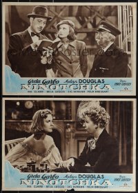 4z0301 NINOTCHKA 4 Italian 13x19 pbustas 1948 Greta Garbo & Melvyn Douglas, Lubitsch!