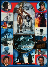 4z0378 EMPIRE STRIKES BACK Toho Commercial Japanese 23x33 1980 Luke, Darth Vader, Han, top cast!