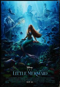 4z1011 LITTLE MERMAID advance DS 1sh 2023 Walt Disney live-action CGI, underwater fantasy image!