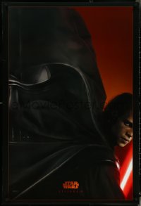 4z1071 REVENGE OF THE SITH teaser DS 1sh 2005 Star Wars Episode III, great image of Darth Vader!