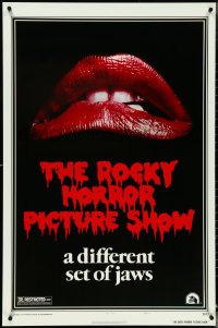 4z1078 ROCKY HORROR PICTURE SHOW 1sh R1980s classic lips, a different set of jaws!